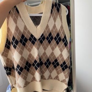 Diamond sweater vest